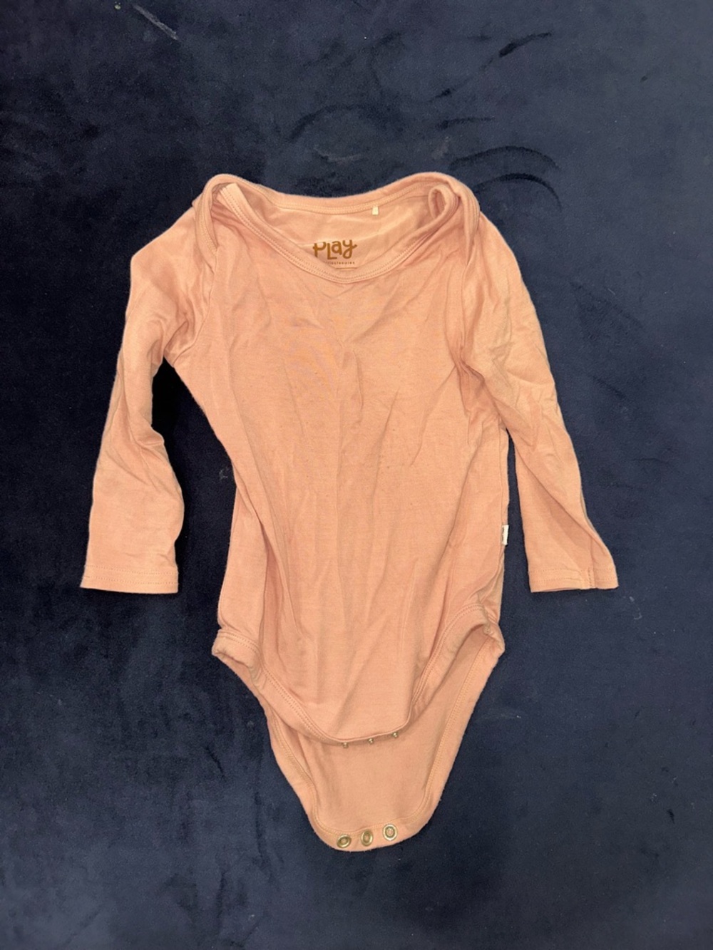 Little Sleepies Long-Sleeve Peach One-Piece Bodysuit